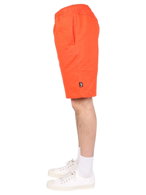 Logo Patch Cotton Shorts