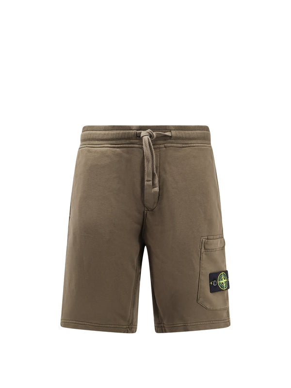 Wappen Patch Cotton Bermuda Shorts