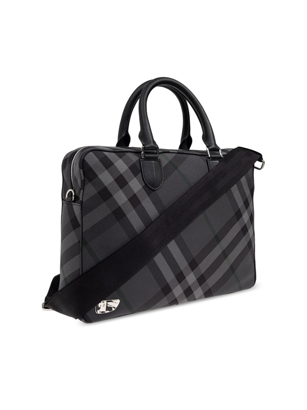 Ekd Check Pattern Brief Case