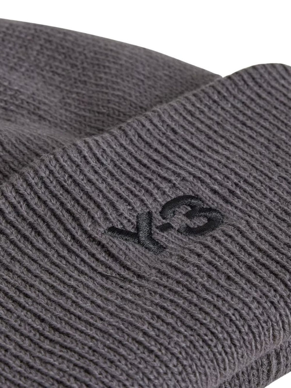 Y-3 Grey Beanies