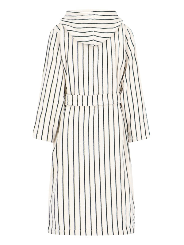 Striped Hooded Bathrobe