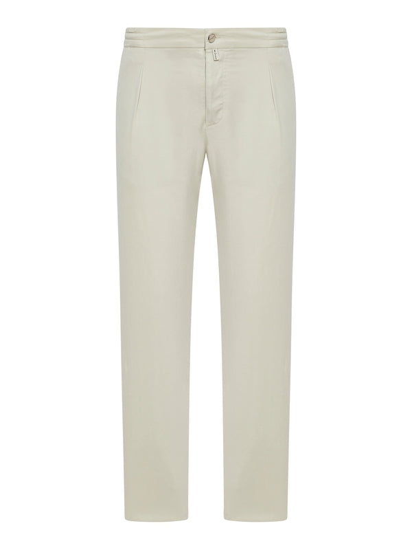 Logo Tab Elastic Banding Pants