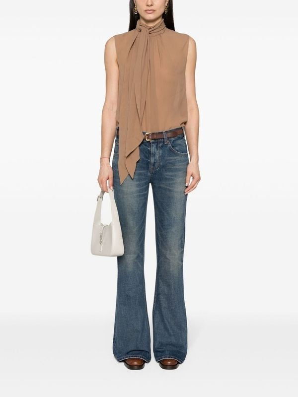 Marco Washed Low-Cut Denim Pants