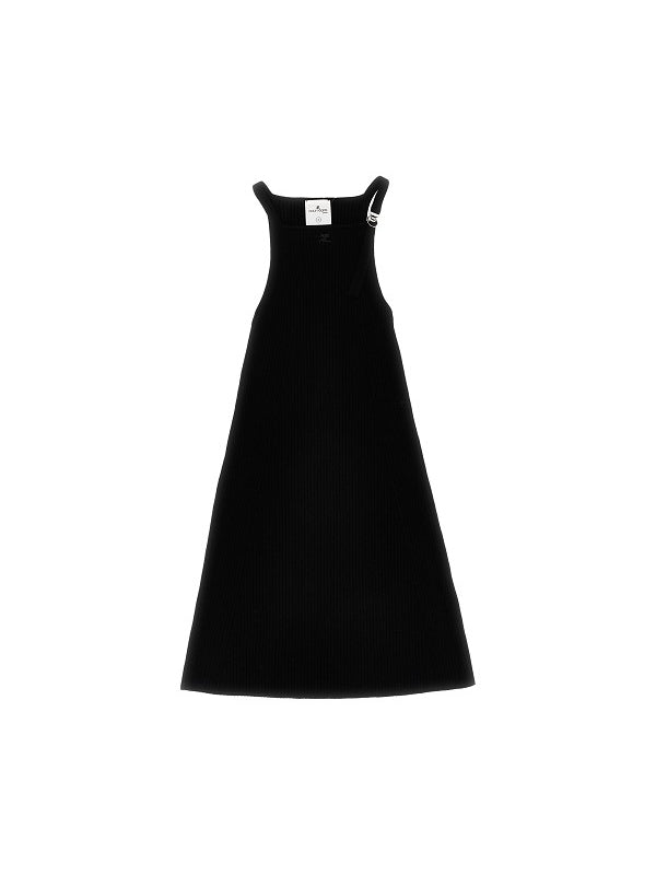 Courrèges Black Midi Dress
