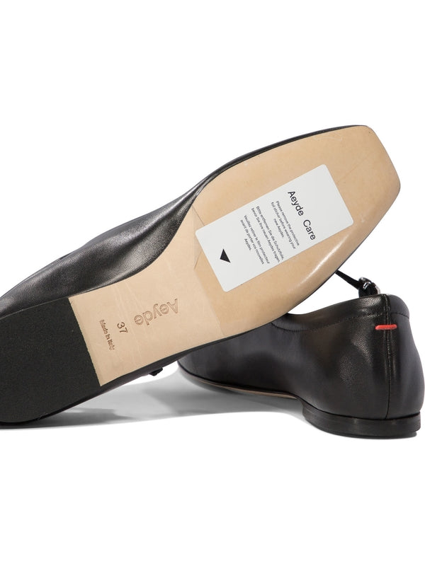 Aeyde Black Flat Shoes