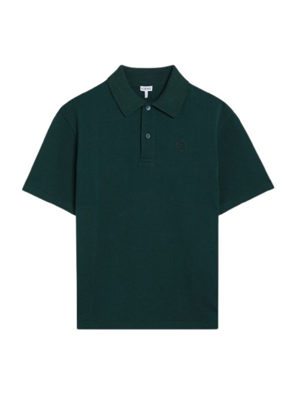 Anagram Logo Cotton Polo Shirt