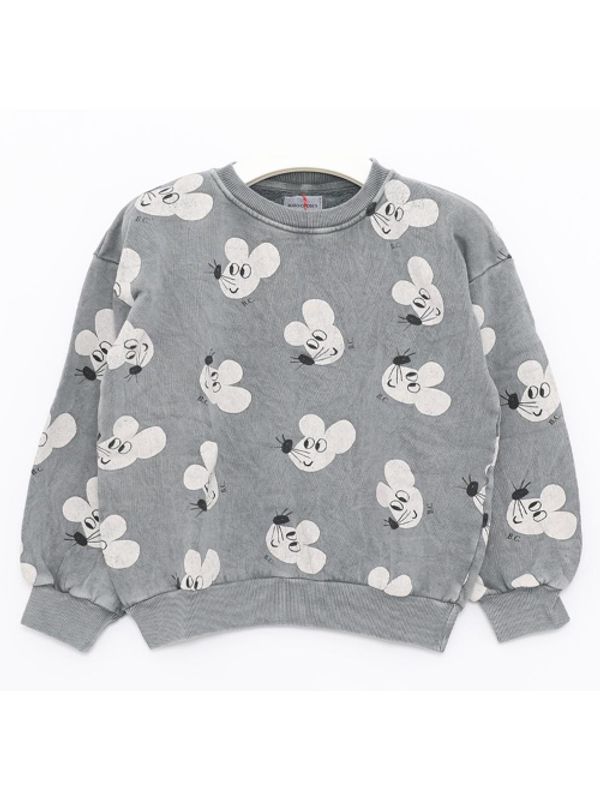 Allover Printed Cotton Sweatshirt