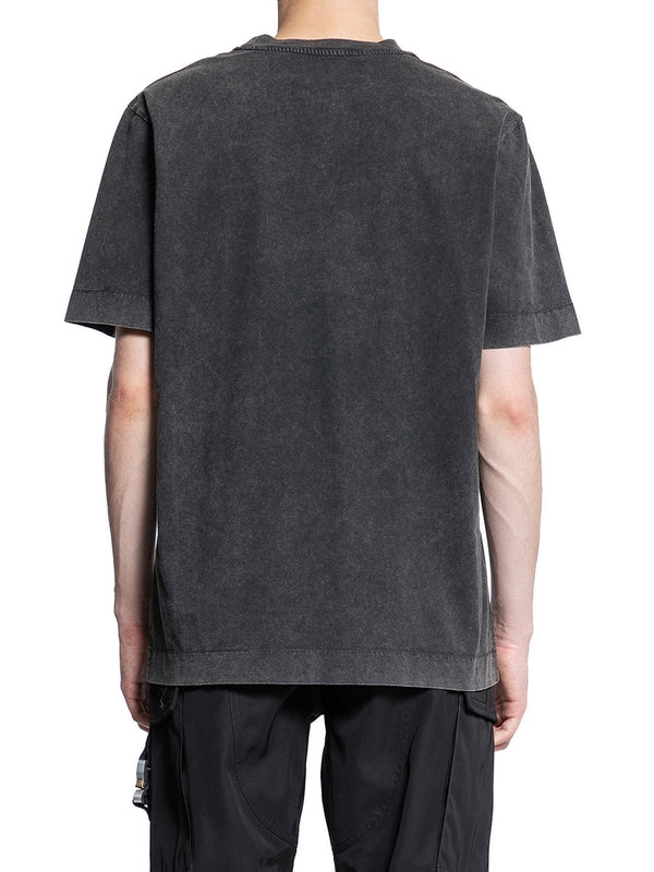 Washed Black Cotton T-shirt