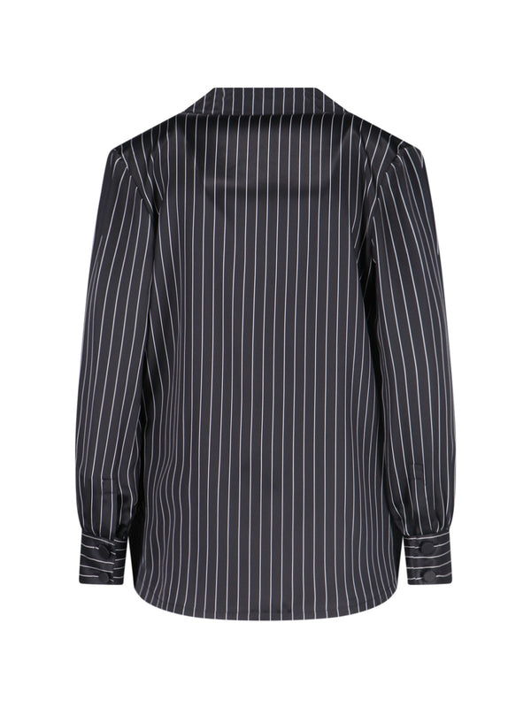 Stripe Silk Pajama Shirt