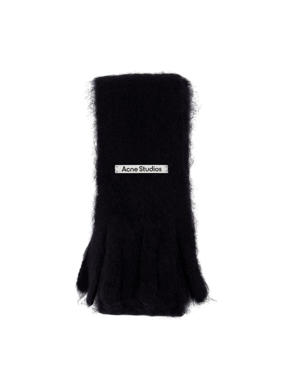 Acne Studios Black Wool Mufflers