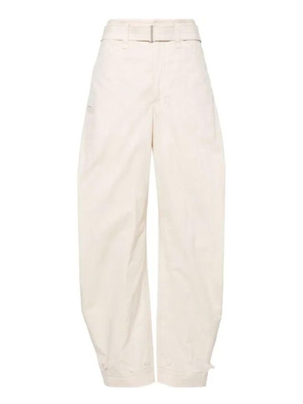 Twist Belt Cotton Pants