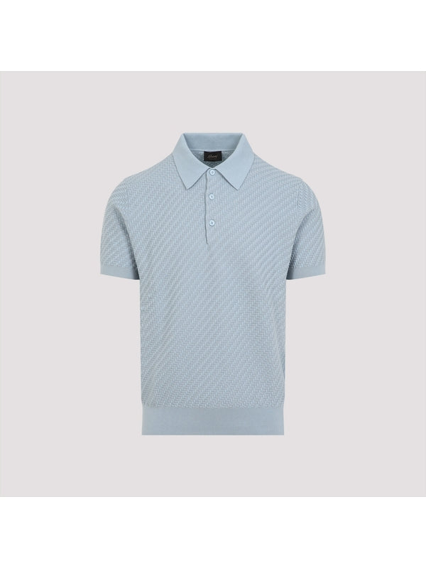 Cotton Silk Cashmere Polo Shirt