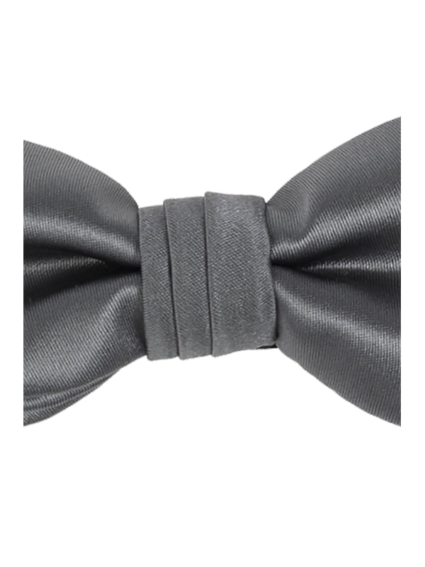 Gray Silk Bow Tie