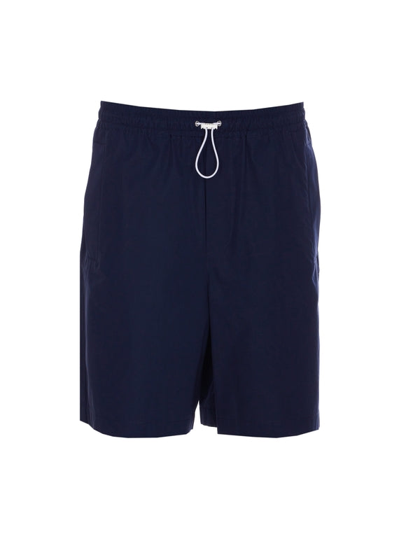 String Cotton Bermuda Shorts