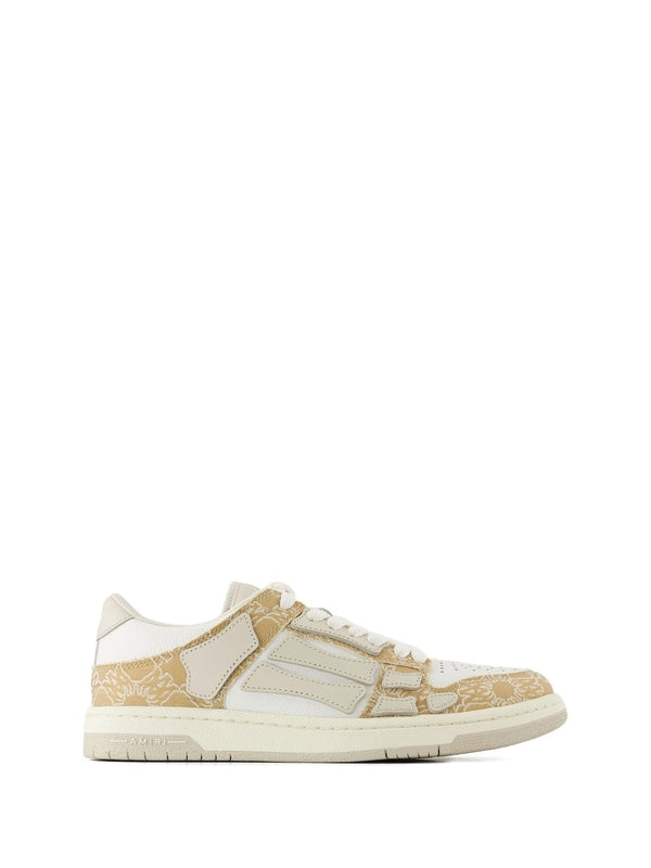 Amiri Beige Low Top Sneakers
