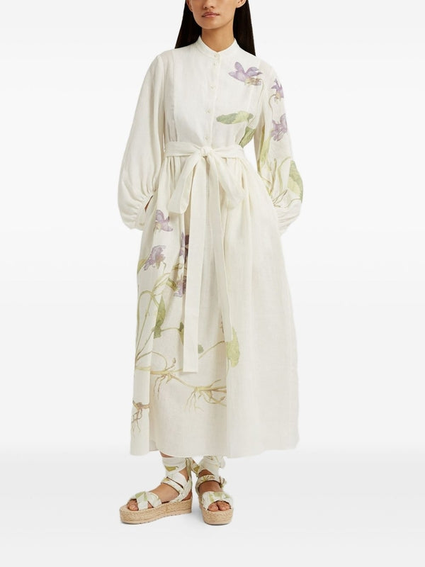 Erdem White Long Dress