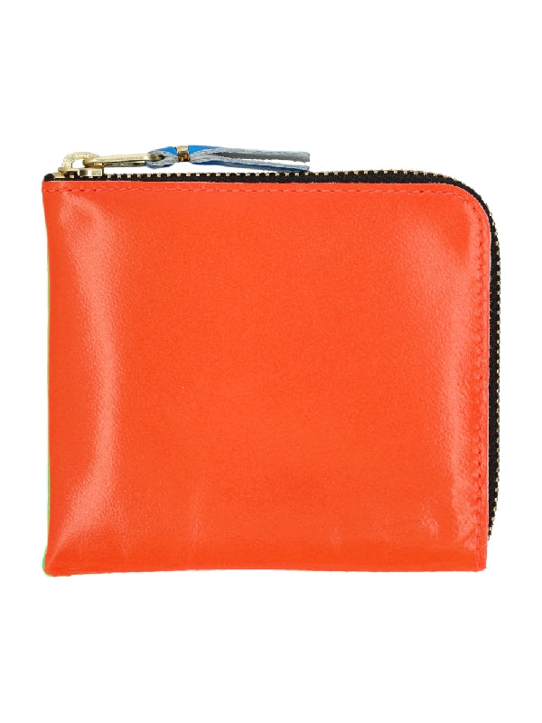 COMME des GARCONS - Super Fluo Leather Zipper Wallet - Jente
