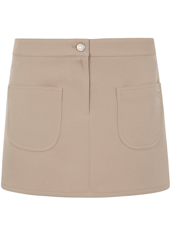 Beige 2 Pocket Skirt
