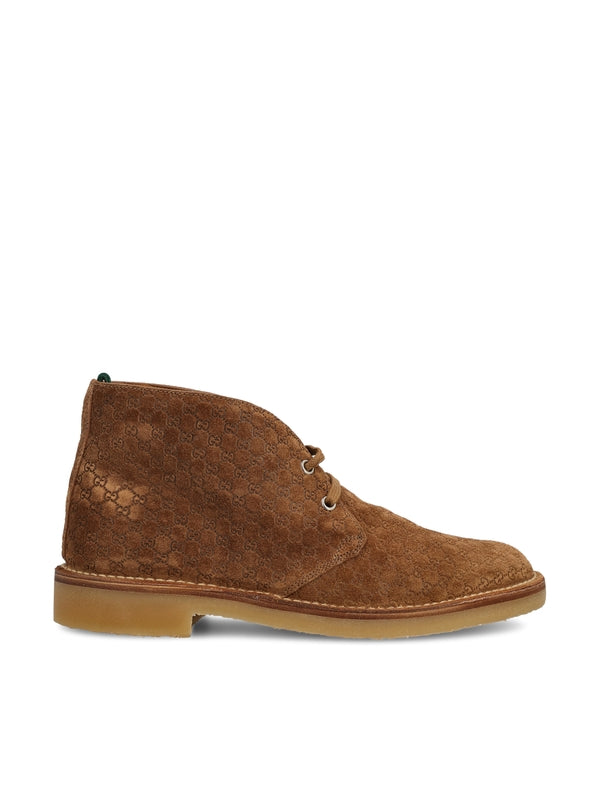 Gucci Brown Desert Boots
