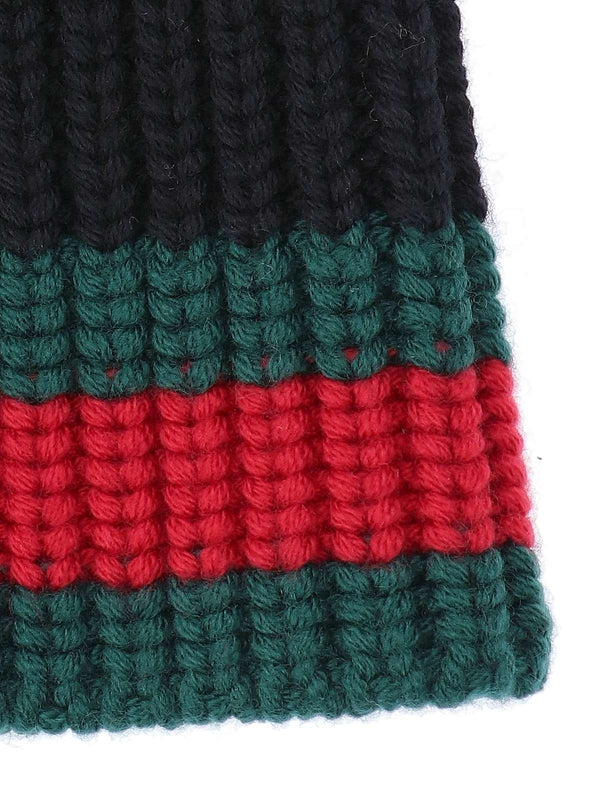 Web Wool Ribbed Beanie