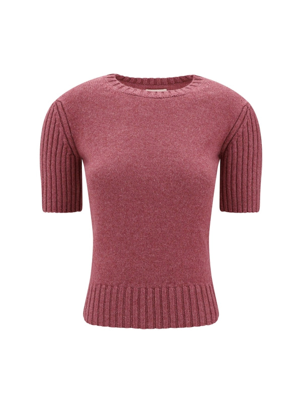 Mia Cashmere Short Sleeve Knit