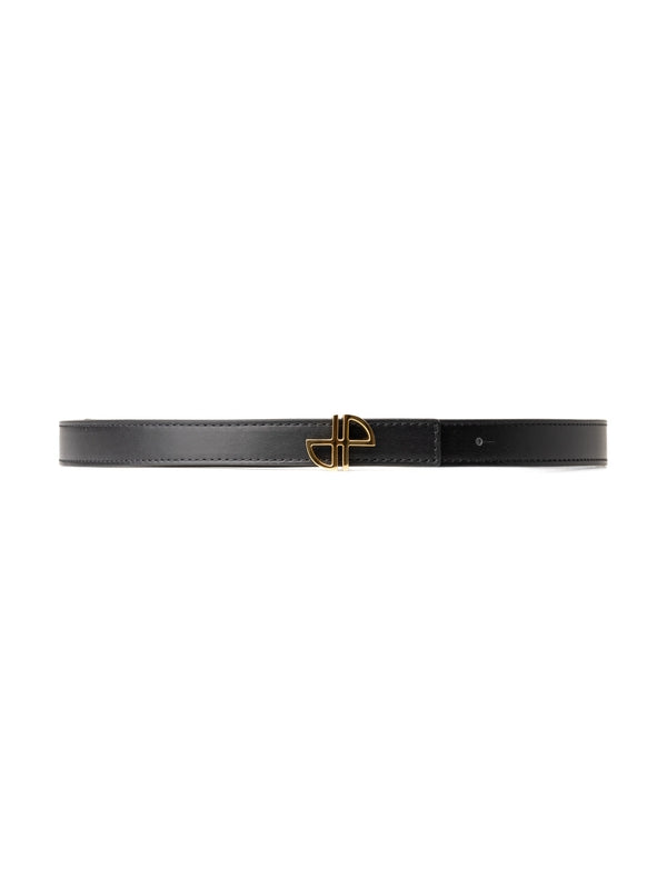 Patou Black Leather Belts