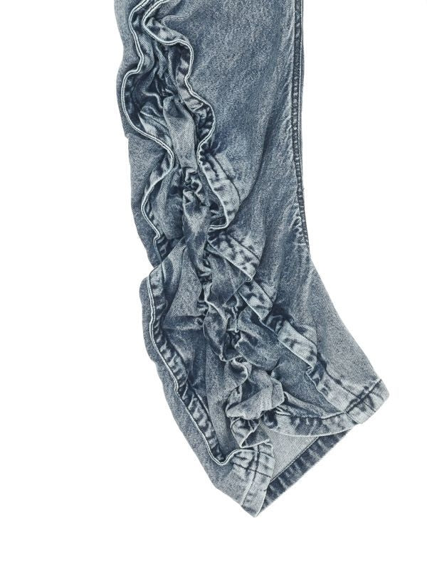 STREAM Smocked Denim Trousers