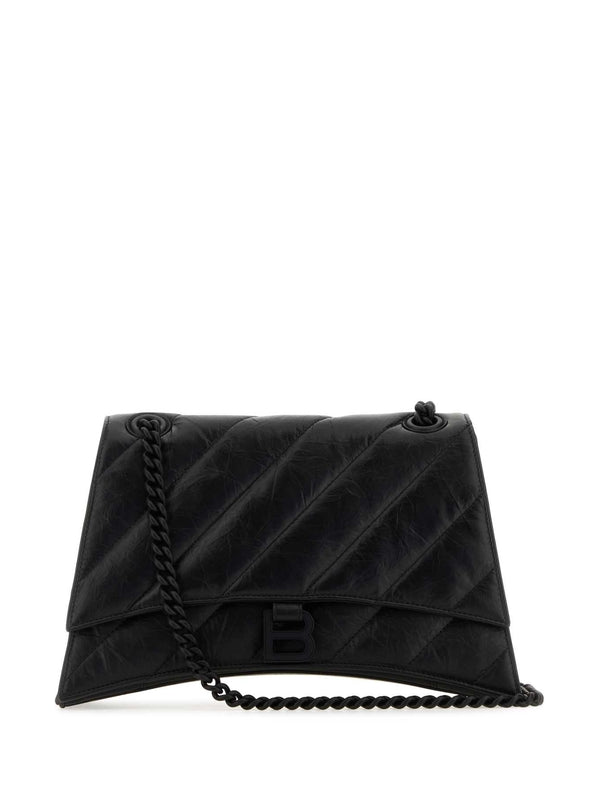 Balenciaga Crush Medium Black Crossbody & Shoulder Bags