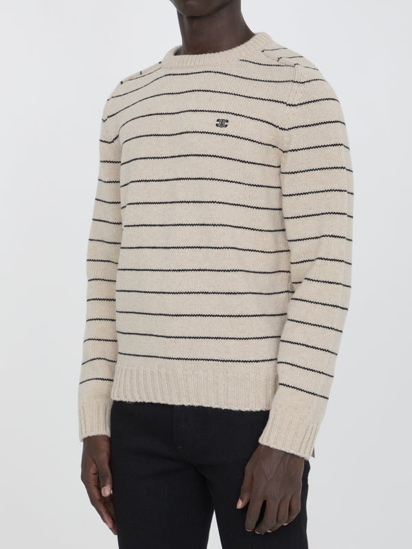 Triomphe Stripe Wool Knit