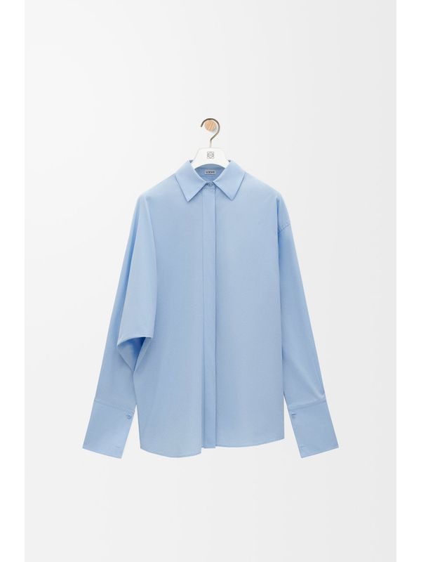 Anagram Logo Embroidered Cotton Shirt