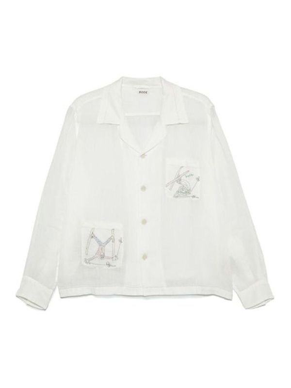 Embroidery Embossing Linen Shirt