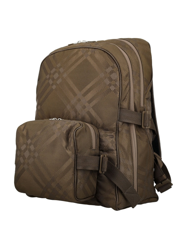 Check Jacquard Backpack