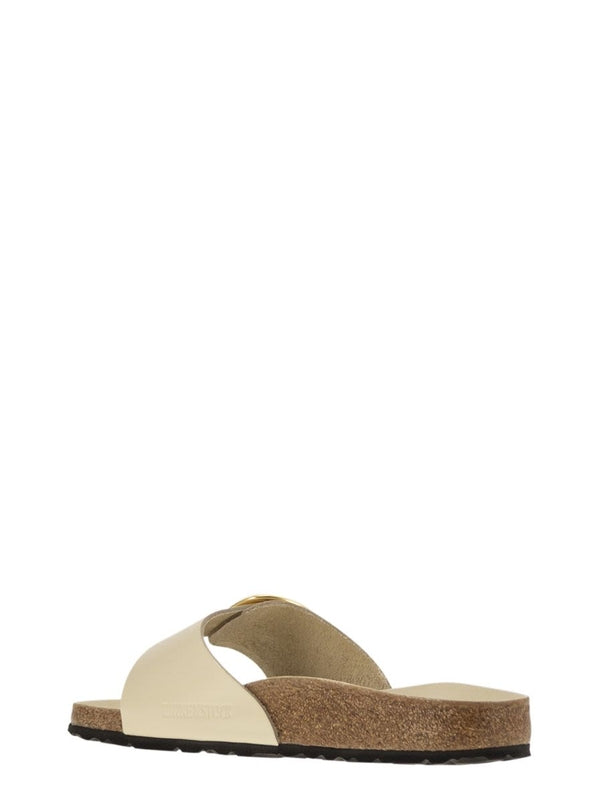 Madrid Big Buckle Leather Slides