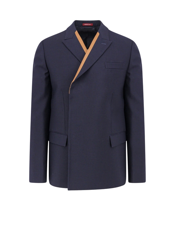 Collar Detail Wool Tailored Jacket
