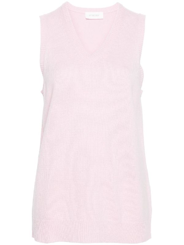 Wool Cashmere
  V-Neck Knit Vest