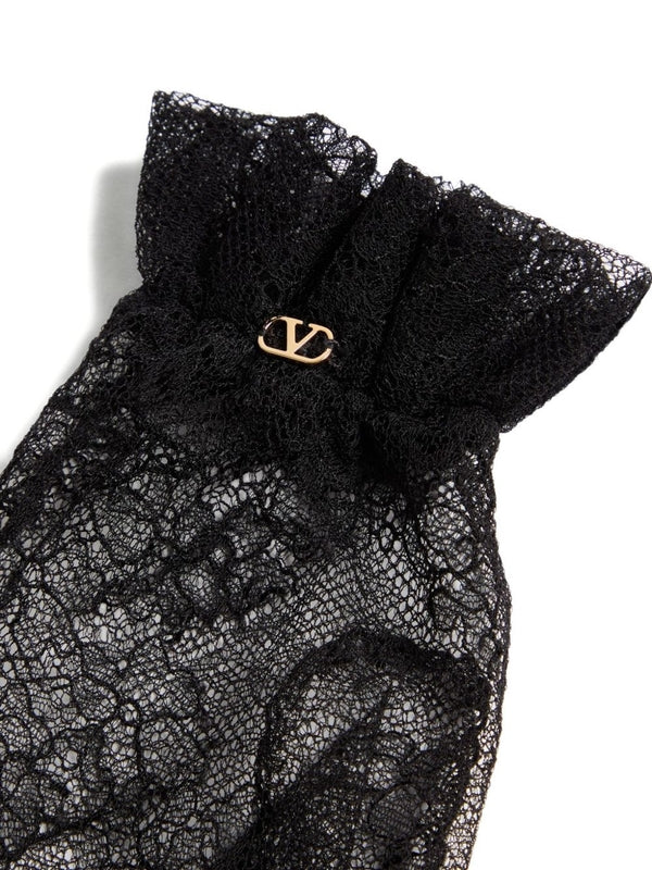 Valentino Black Gloves