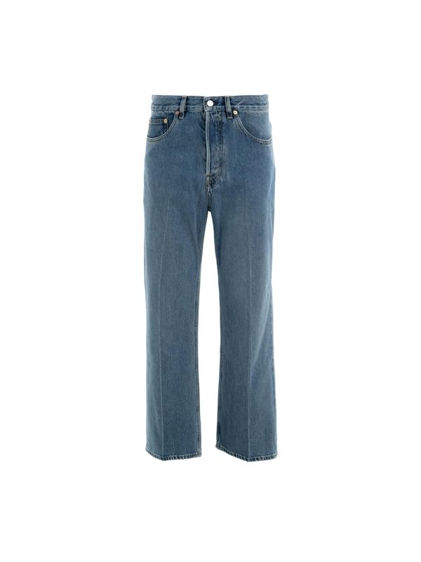 Back Logo Patch Denim Pants