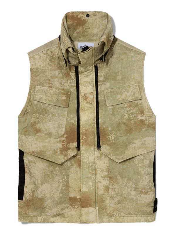 Dissolving Grid Camo Vest