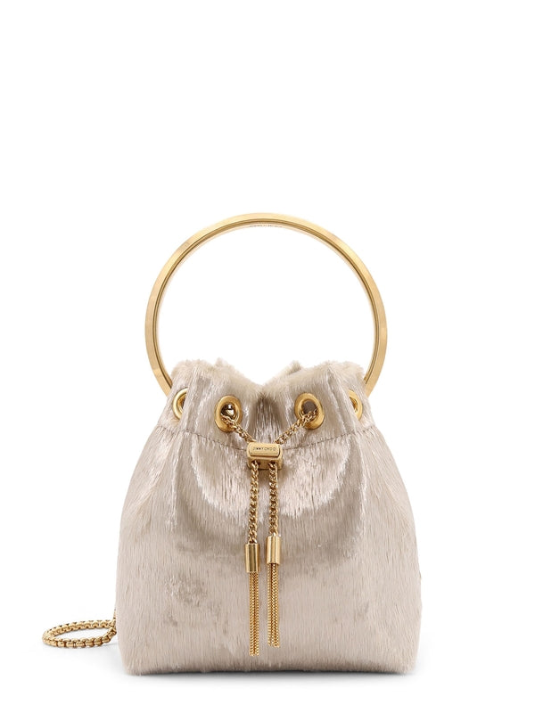 Bon Bon Logo Metal Handle Bucket Bag