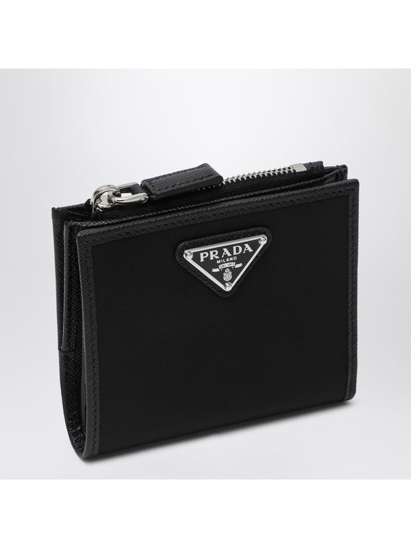 Triangle Logo Small Leather Wallet