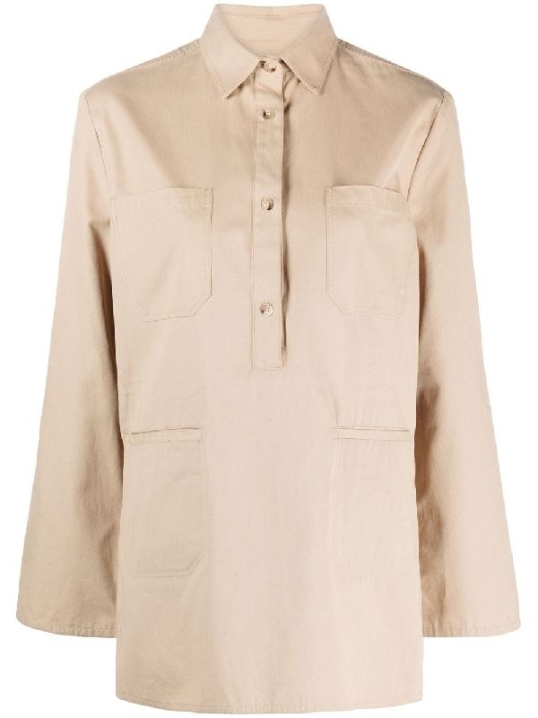 Half Button Cotton Shirt