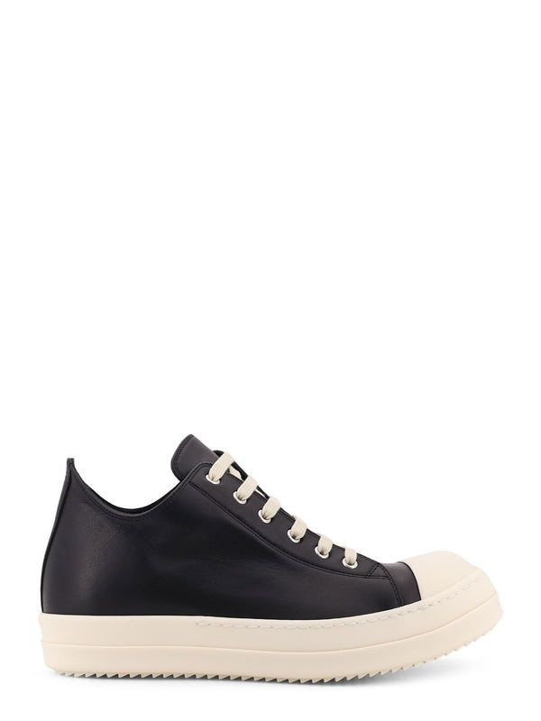 Rick Owens Leather Low-Top Sneakers