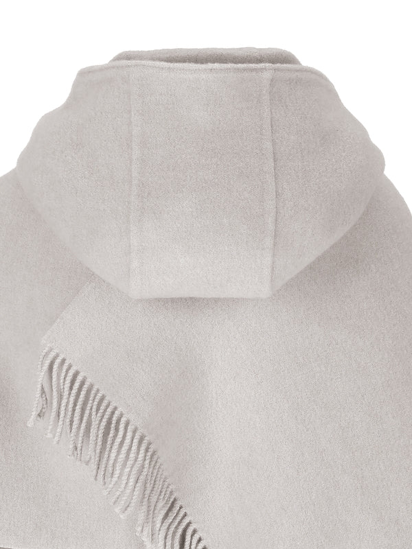 Wool Cashmere Hoodie Scarf