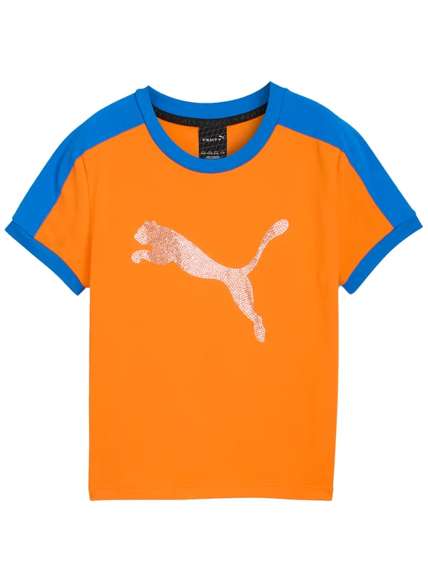 Puma Orange Short Sleeve T-Shirt
