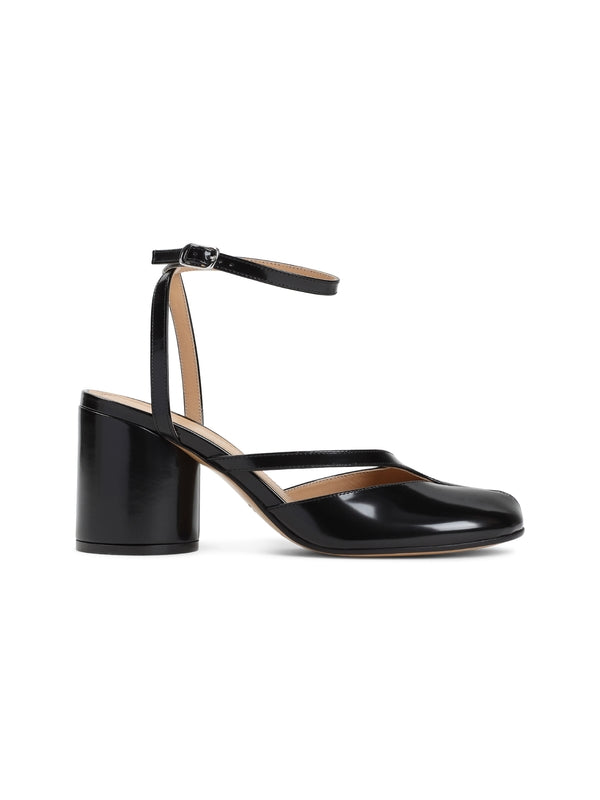 Tabi Strap Leather Sandal Heel