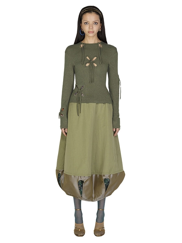 Petal Patches Long-Sleeve Top