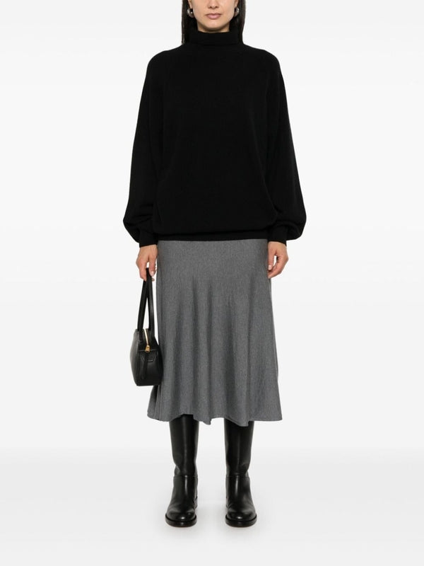 Mayu Flare Wool Skirt