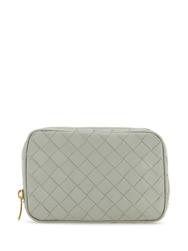 Intrecciato Leather Pouch