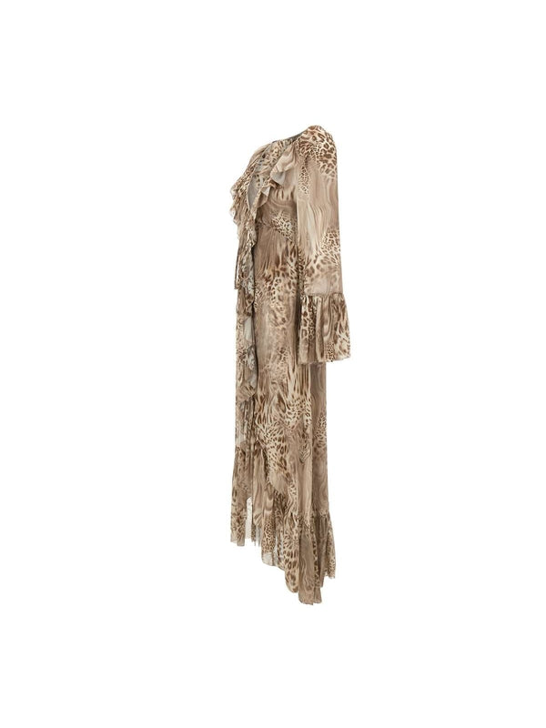 Blumarine Brown Long Dress