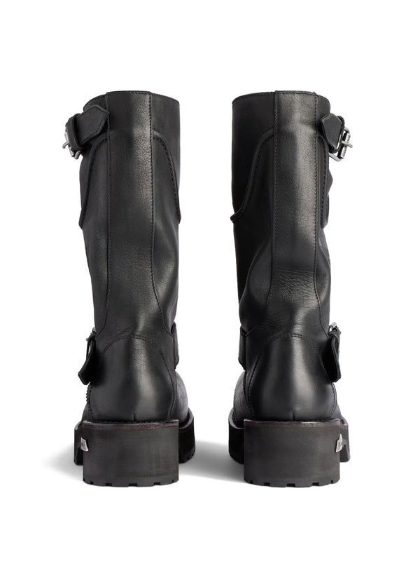 Venom Leather Mid Boots